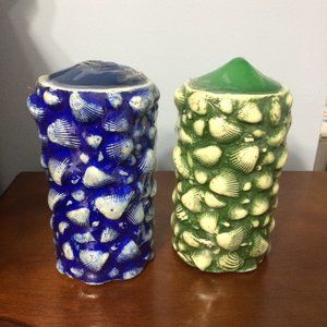 Seashell Embossed Candles